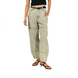 So Me•Olive Barrel Fit Pants NWOT